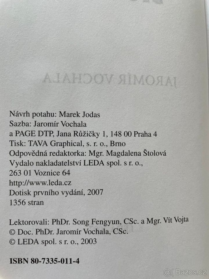 LEDA Čínsko-český česko-čínský slovník - 2
