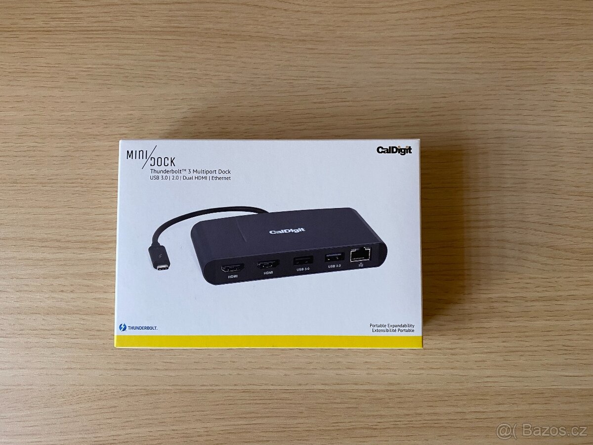 Nová mini dokovací stanice CalDigit Thunderbolt 3 - orig. b. - 2