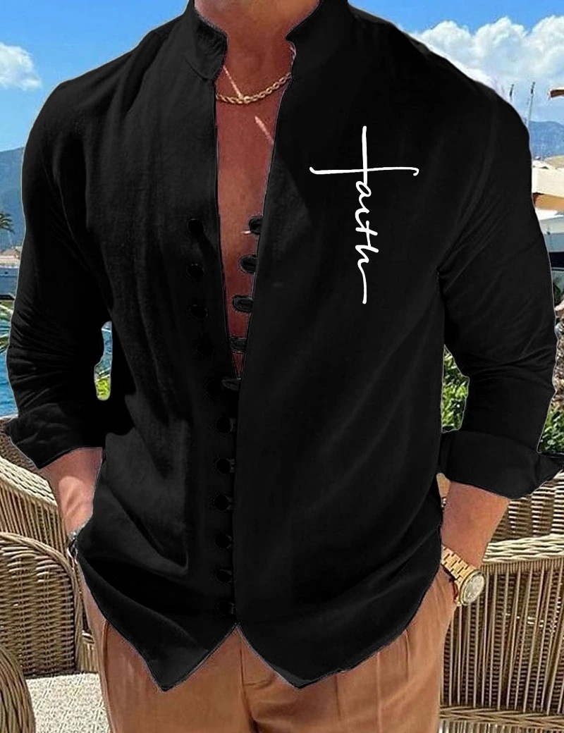 PÁNSKÁ LETNÍ KOŠILE JAPONSKÉHO STYLU - 2