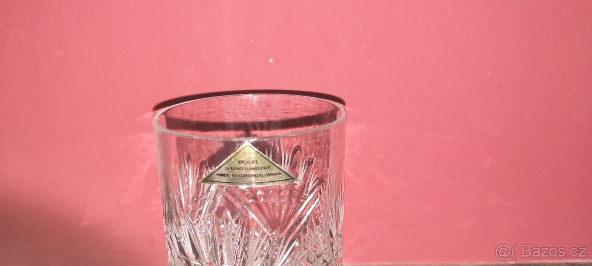 Broušená vázička/sklenička Wölfl - 2