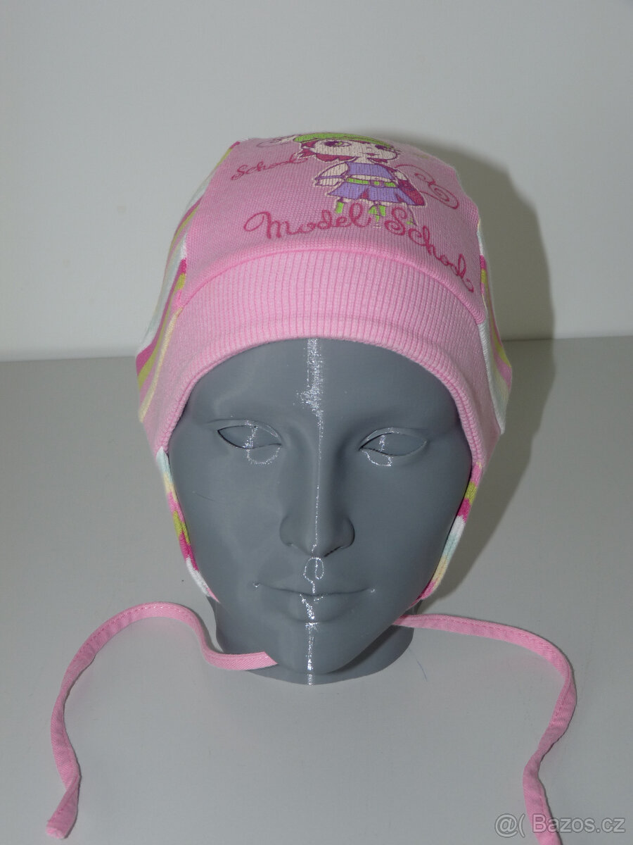 Bavlněné čepice na uvázání - 2