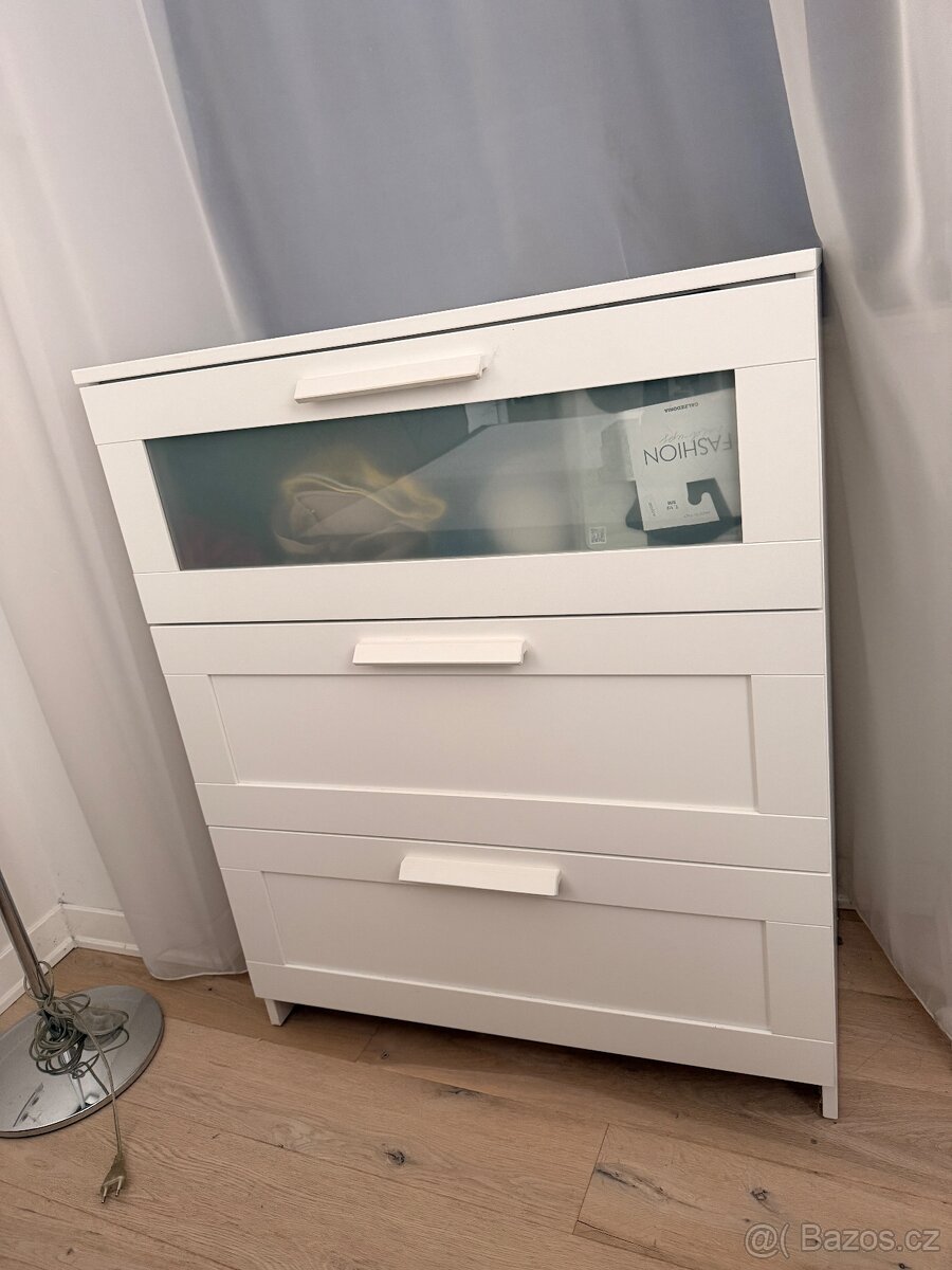 Komoda IKEA BRIMNES bílá 3 šuplíky - 2