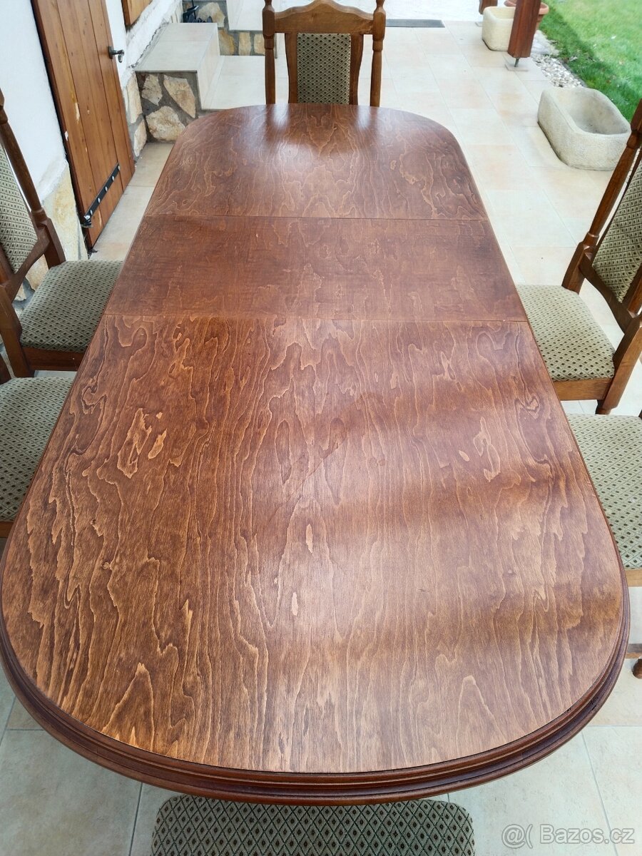 Jidelni stul + 8 zidli - 2