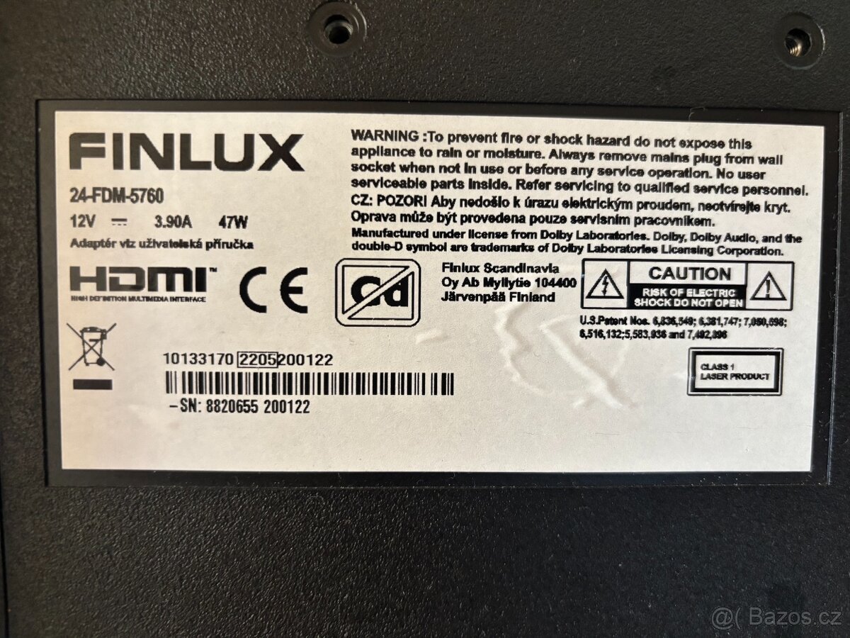 Televize FINLUX do karavanu - 2