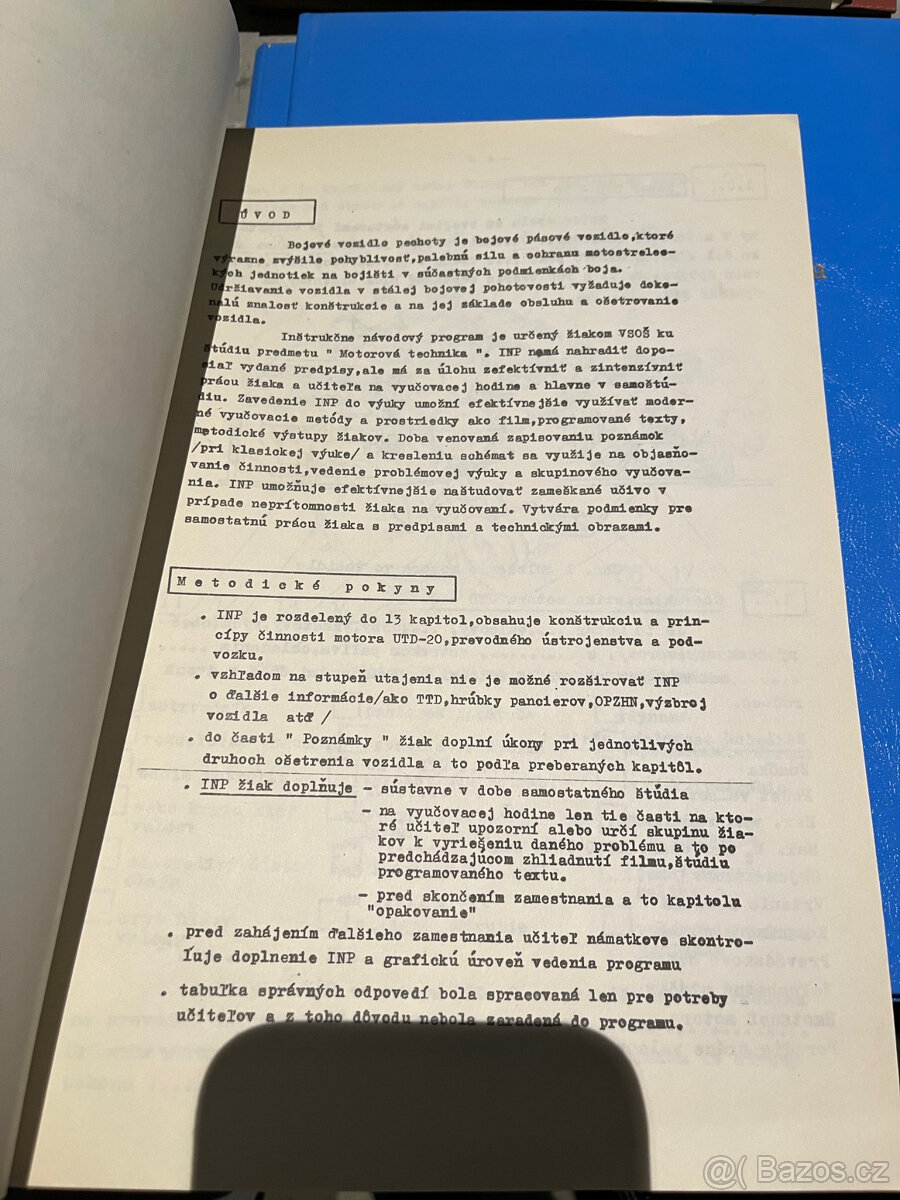 Inštrukčne návodový program BVP-1 - 2