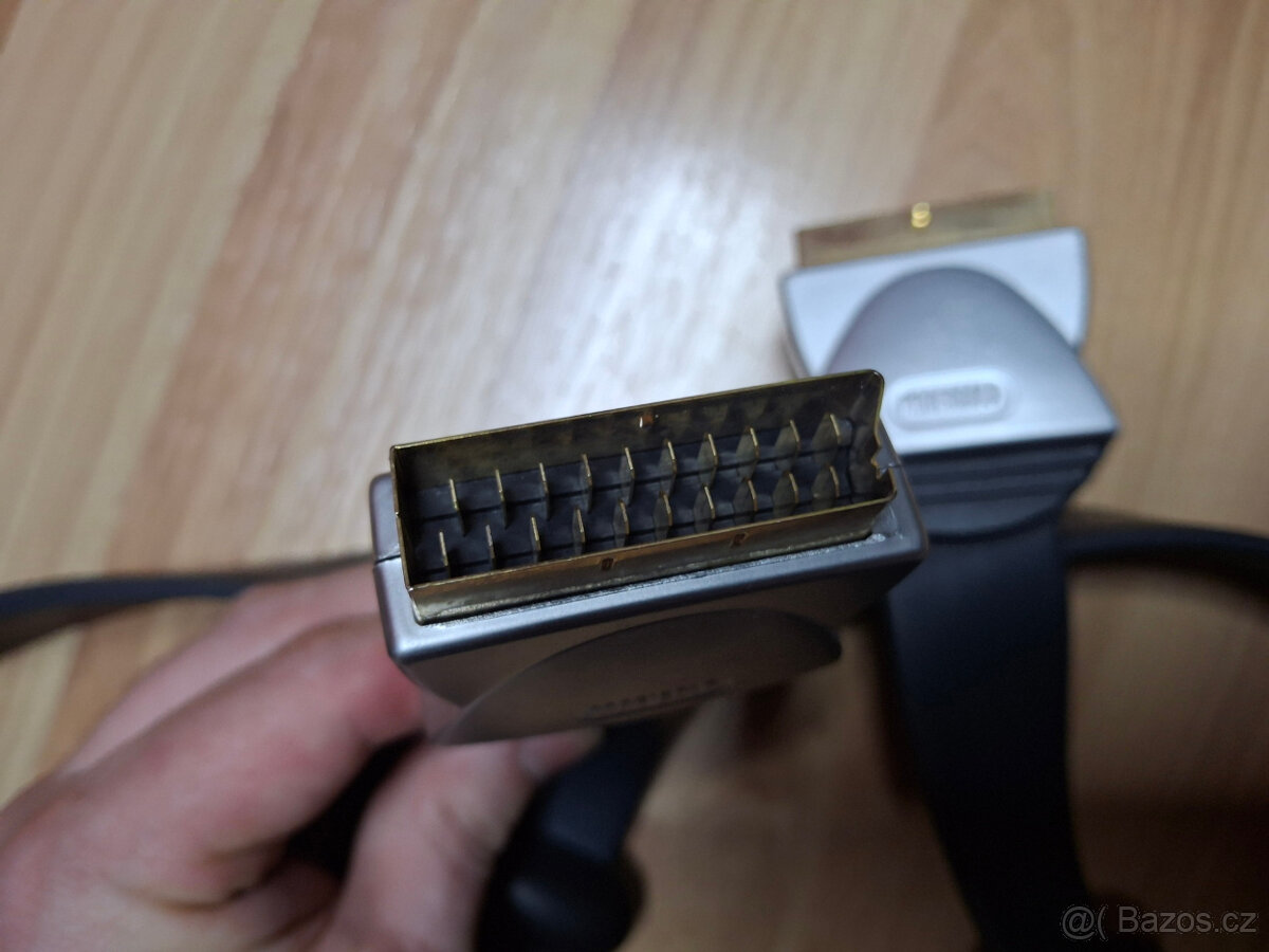 Scart Profigold PGV782 - plochý, vysoce kvalitní, zlacený - 2