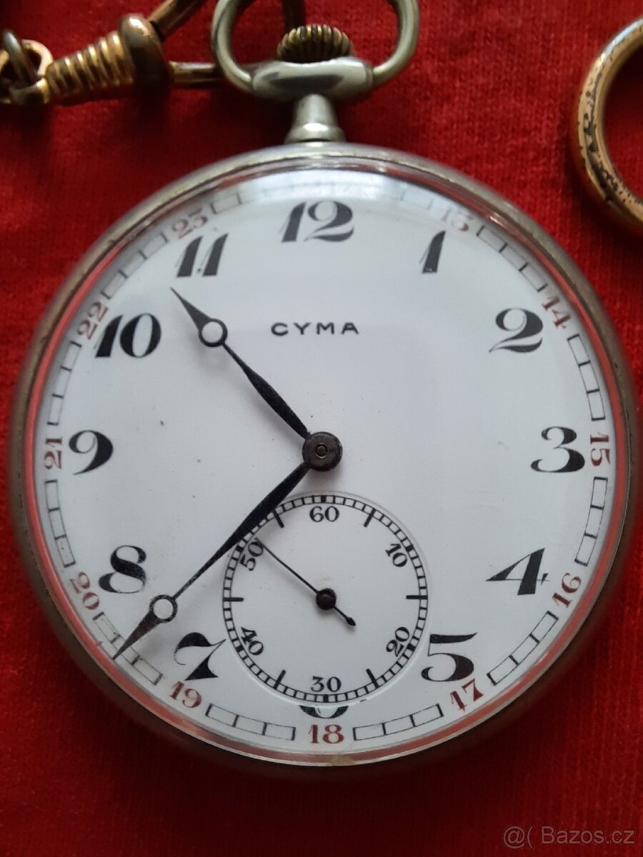 CYMA kapesní švýcarské hodinky 1920-1930 - 2