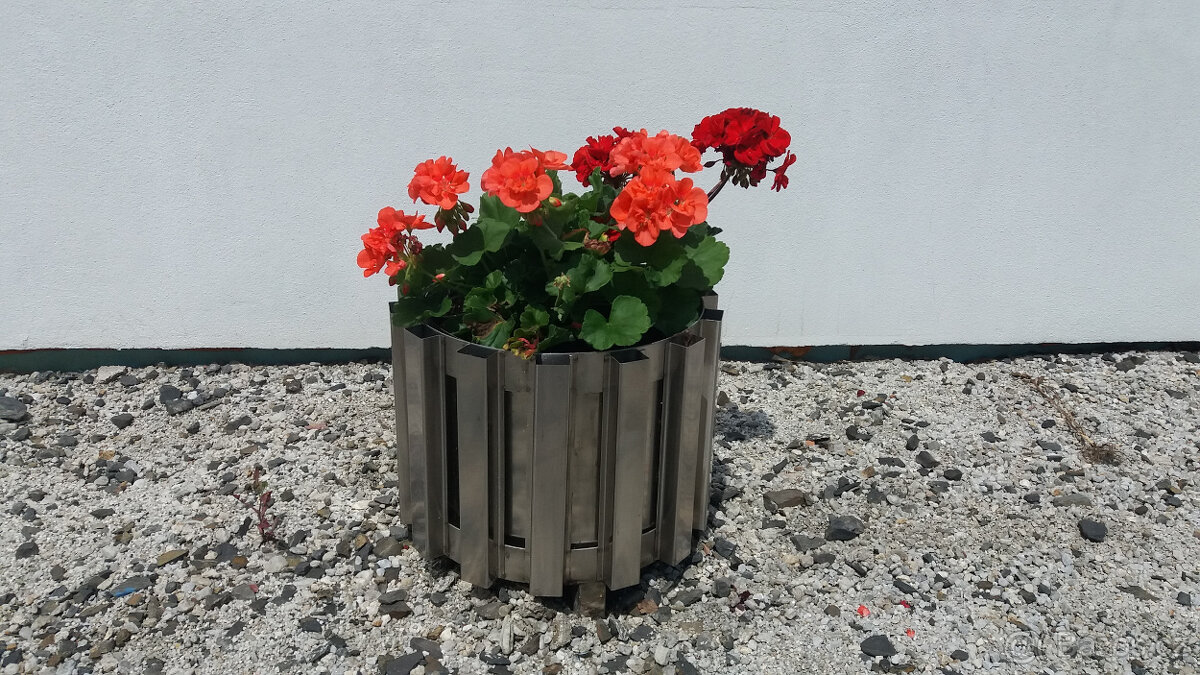 Nerezový květináč / odpadkový koš - 2