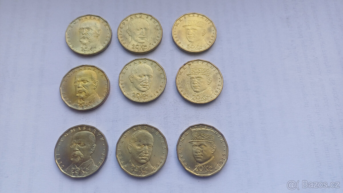 Sada oběžných mincí České republiky 2018 20kč - 2