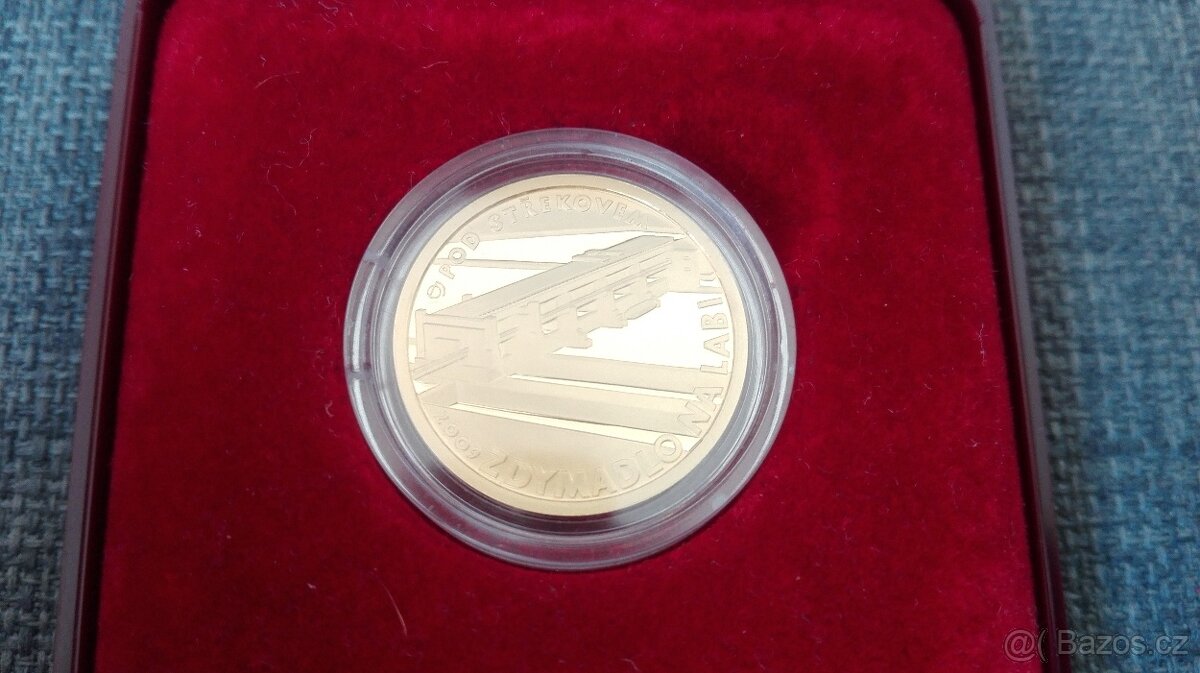 Zlatá mince - Zdymadlo na Labi PROOF - ČNB - ČR - 2