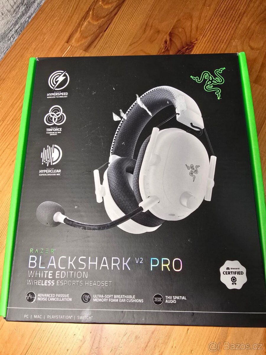 Razer BlackShark V2 Pro(White) - Top stav - 2