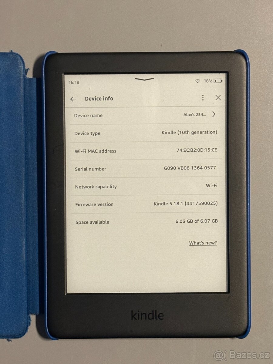 Čtečka knih Amazon Kindle 10. gen 8GB černá + obal - 2