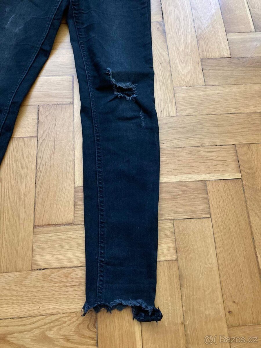 černé rifle Pull&Bear vel.32 - 2