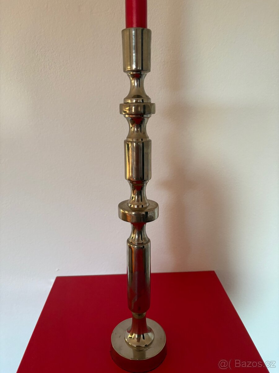 Prodej svícnu - stříbrný kov - 2