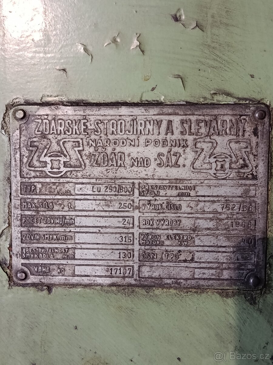 Klikový lis LU250 - 2