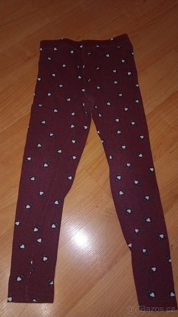 Dívčí set - svetrové šaty a legíny vel. 122/128 - 2