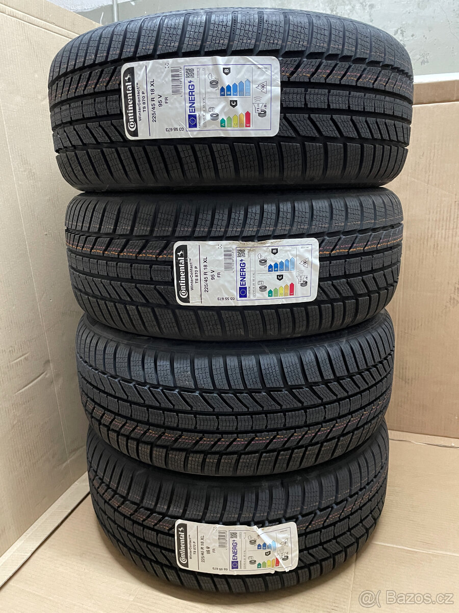 NOVÉ ZIMNÍ CONTINENTAL WC TS870P 225/45/18 95V XL FR DOT2024 - 2