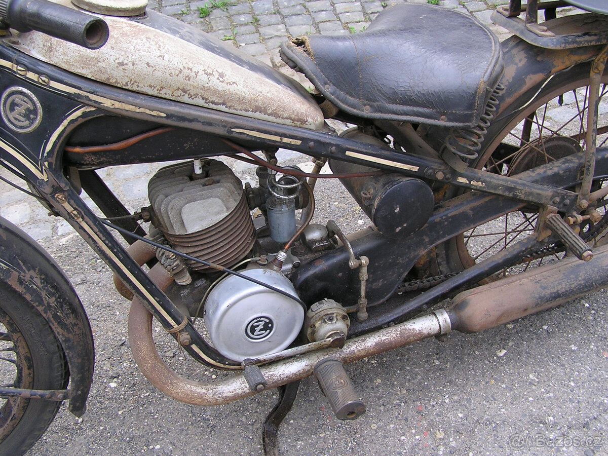 ČZ 175 předválečná - původní nikdy neren. stav, doklady CZ - 2