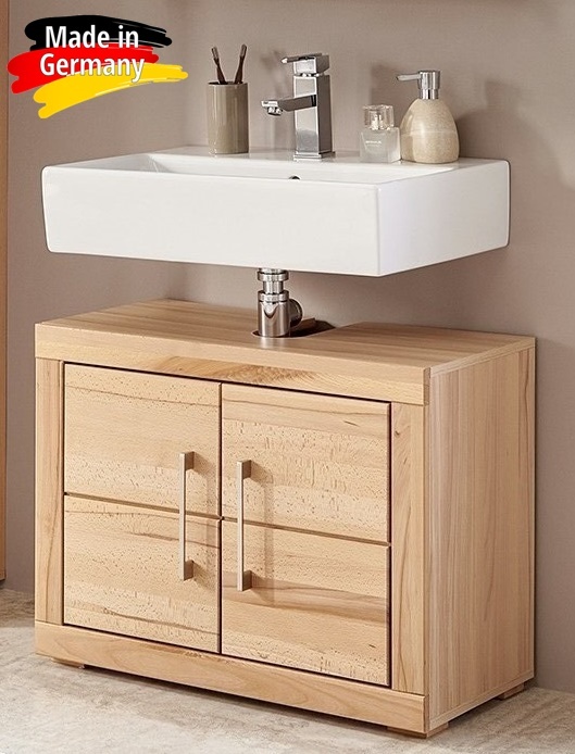 Koupelnová skříňka pod umyvadlo z masivu Buk Berlin - 2