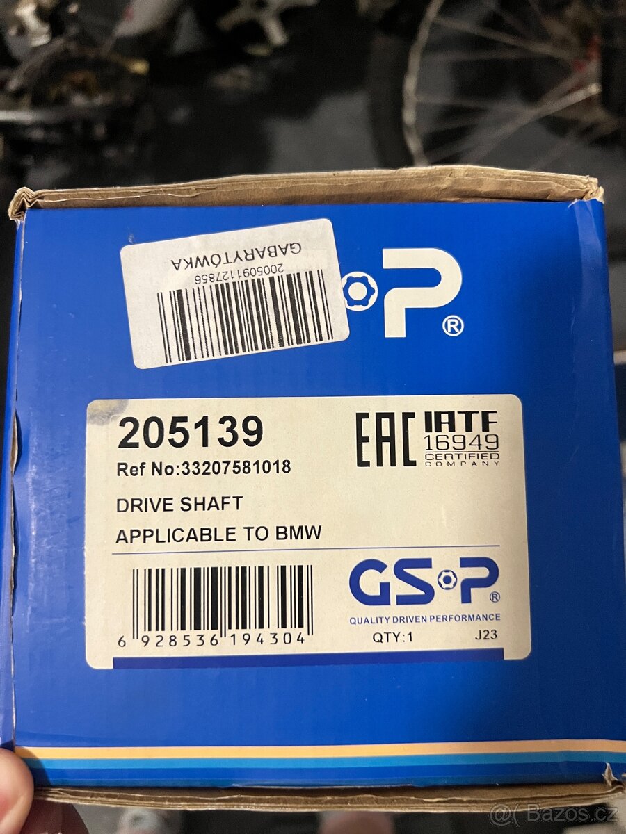 Hnací hřídel pro BMW Rada 5 - 2