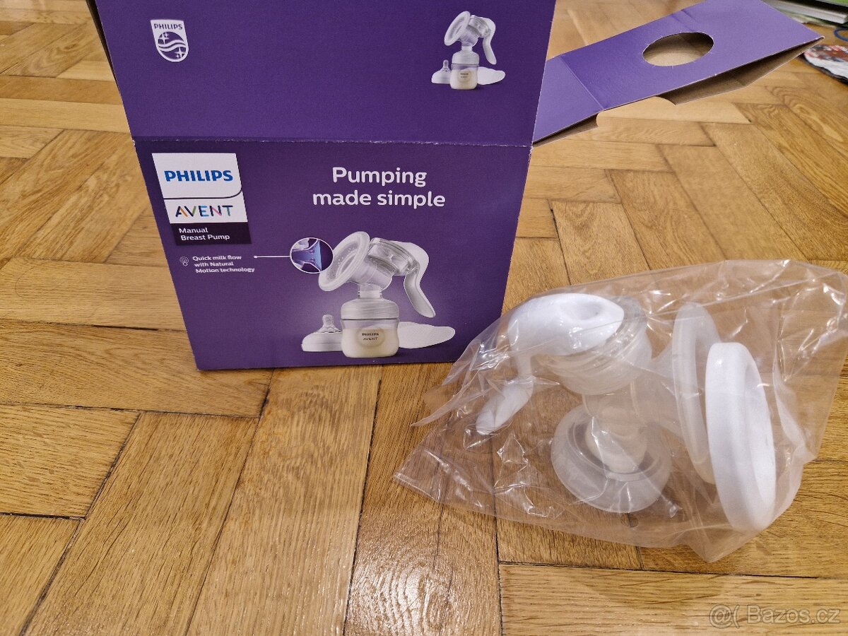 Nová odsávačka mléka Avent- manuální - 2