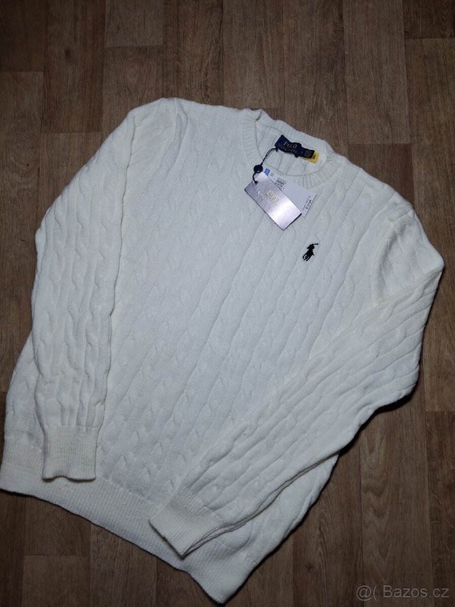 Svetr Ralph Lauren bílý - 2