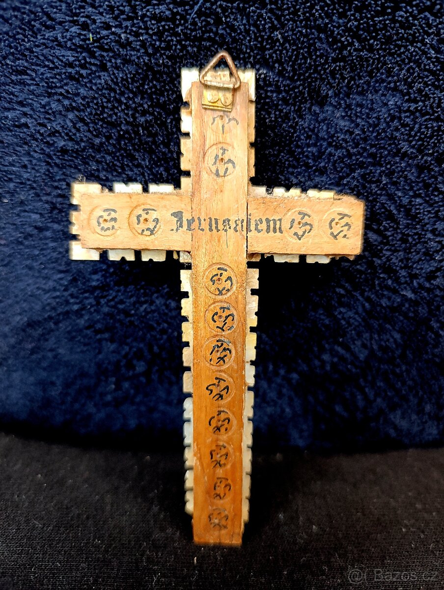 Malý zdobený křížek, 12cm - 2