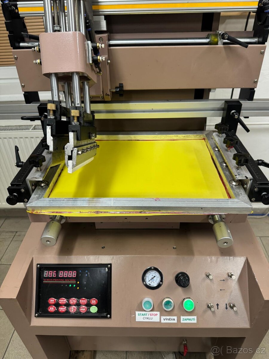 Sítotiskový stroj - poloautomat - 2