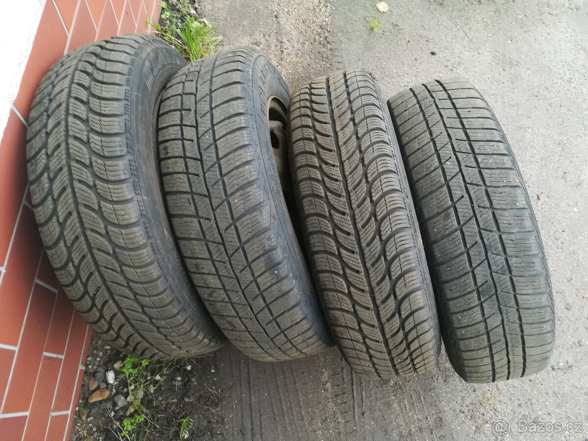 Kompletní zimní sada kol 4ks na Škoda Fabia I,II -14"-5x100 - 2