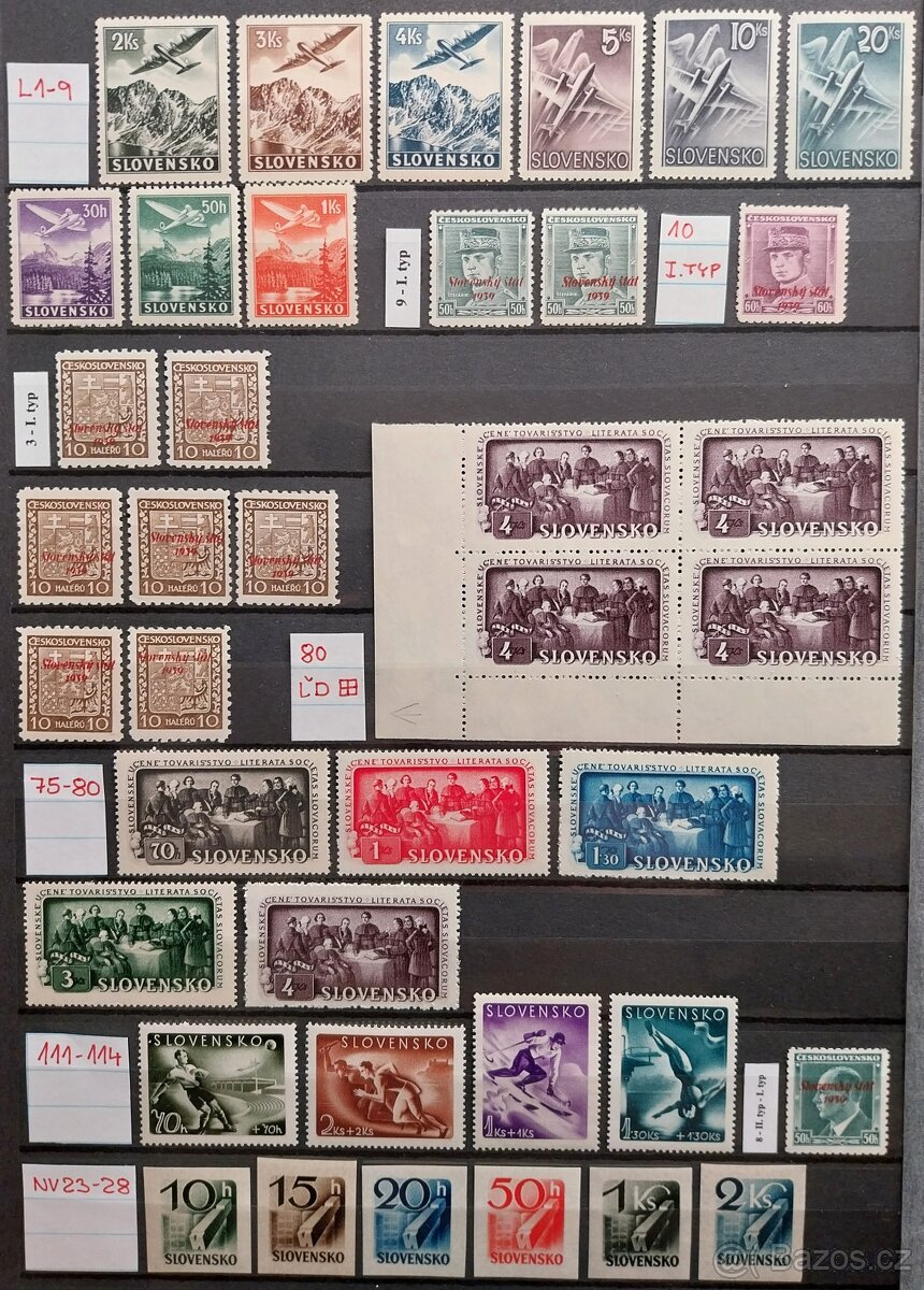 Známky - SLOVENSKÝ ŠTÁT - 2