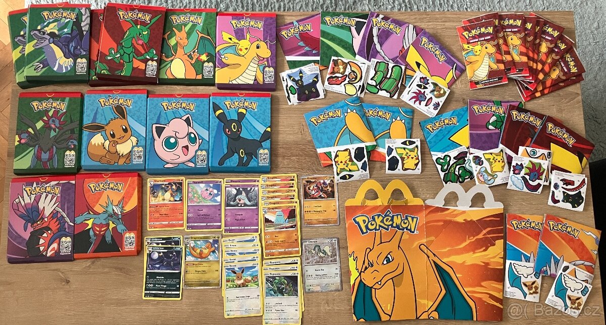 Pokemon předměty z McDonald's Dragon Discovery - 2