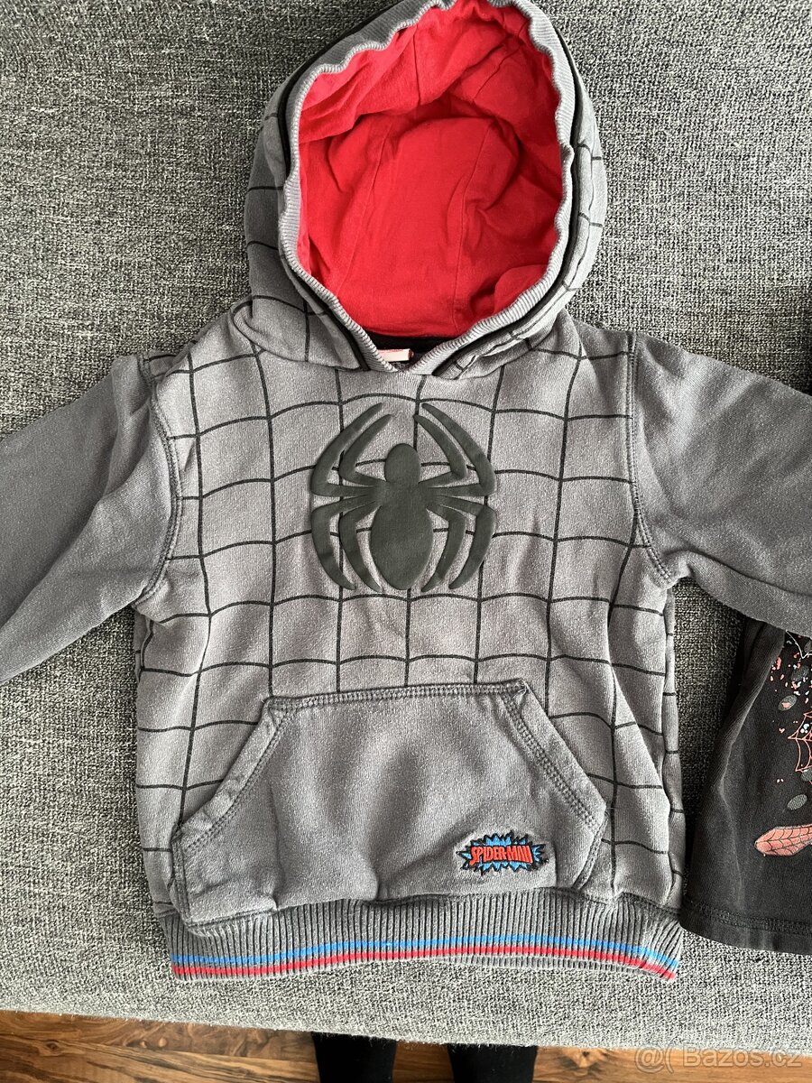 Chlapecké mikiny Spiderman - vel. 110/116 - 2