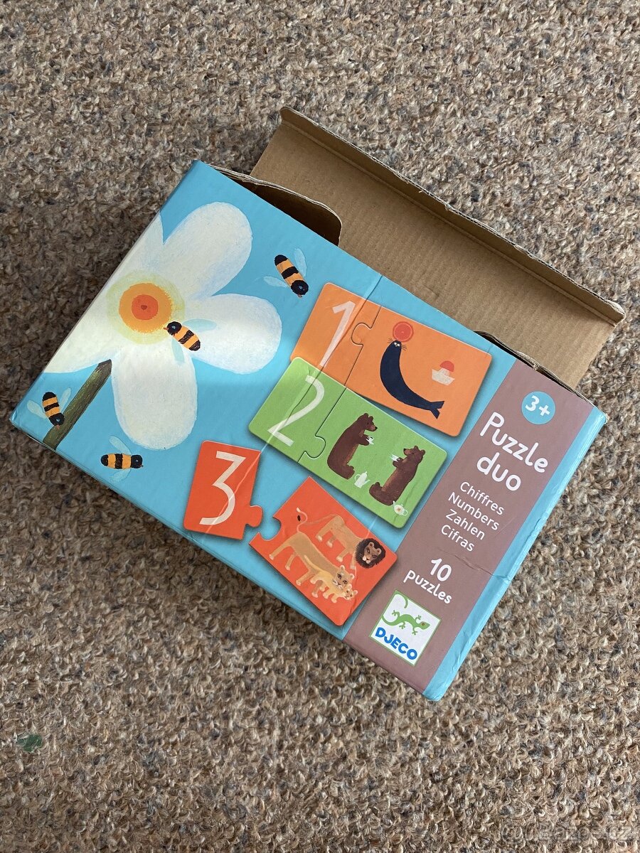 Puzzle - DUO ČÍSLA - DJECO - výborný stav - 2