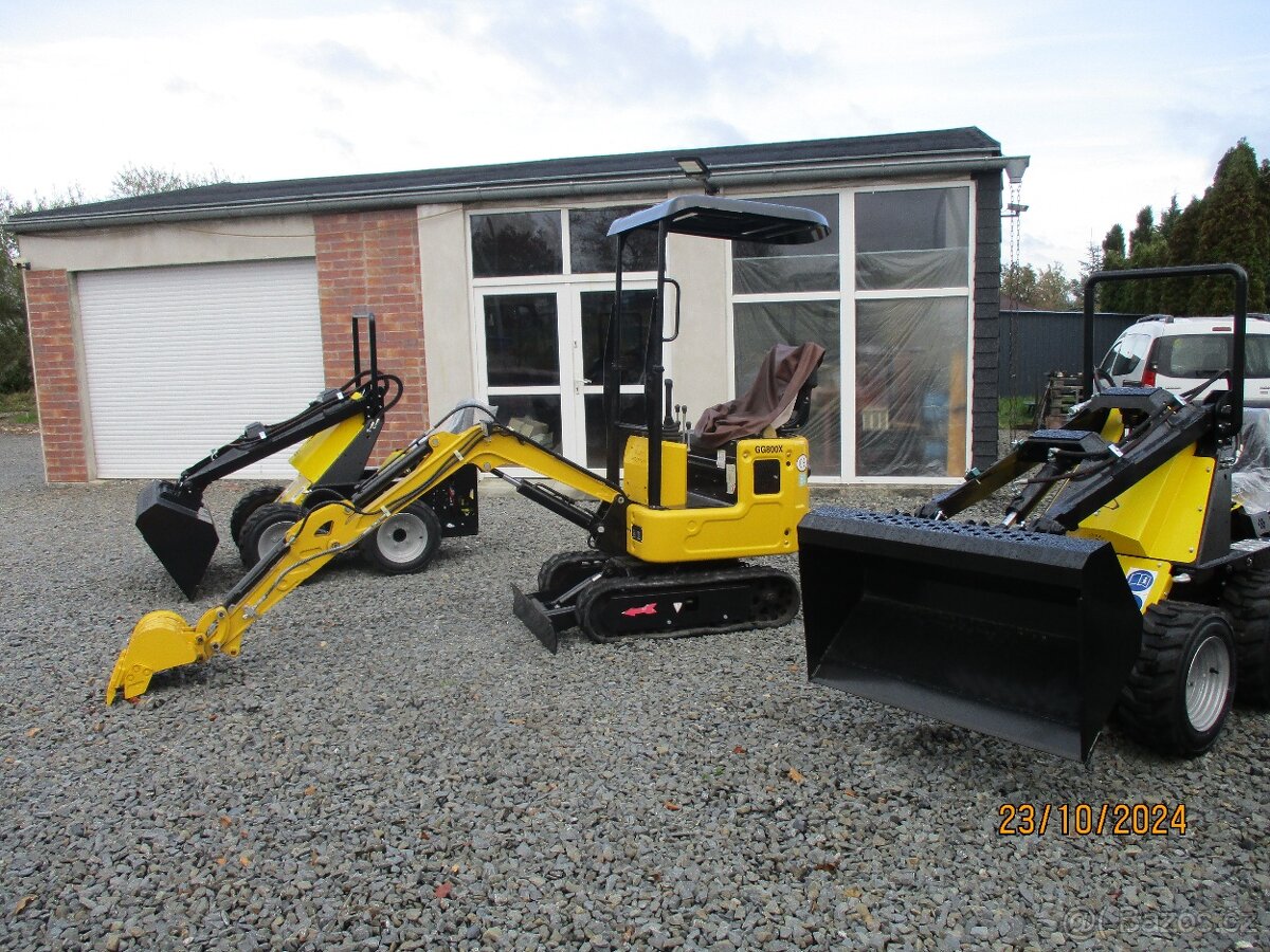 Mininakladače smykové 4X4 CENOVÁ AKCE - 2