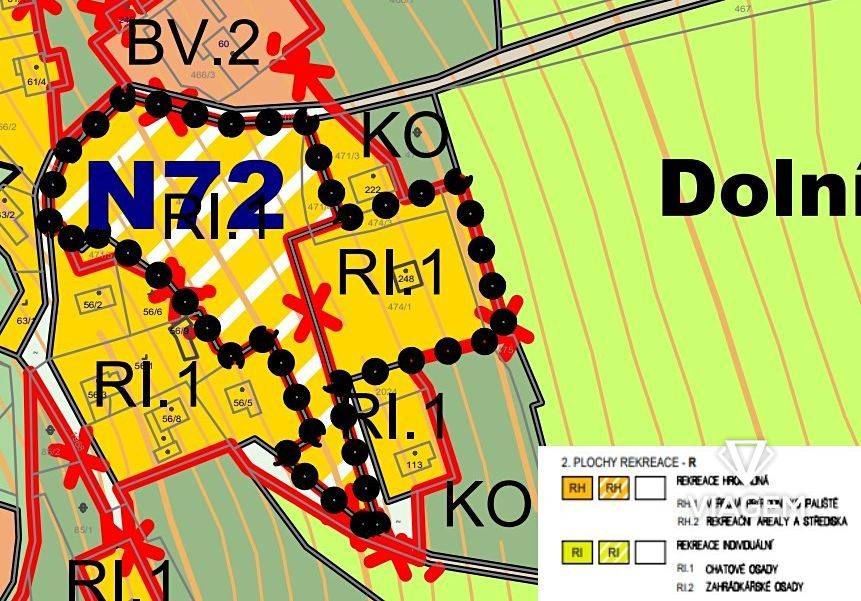 Stavební - bydlení 3 531 m² - 2