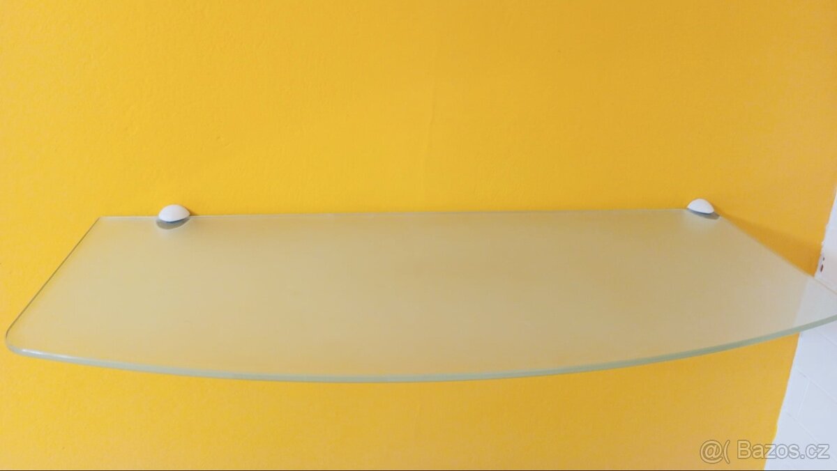 2 skleněné police 60cm a 80cm - 2