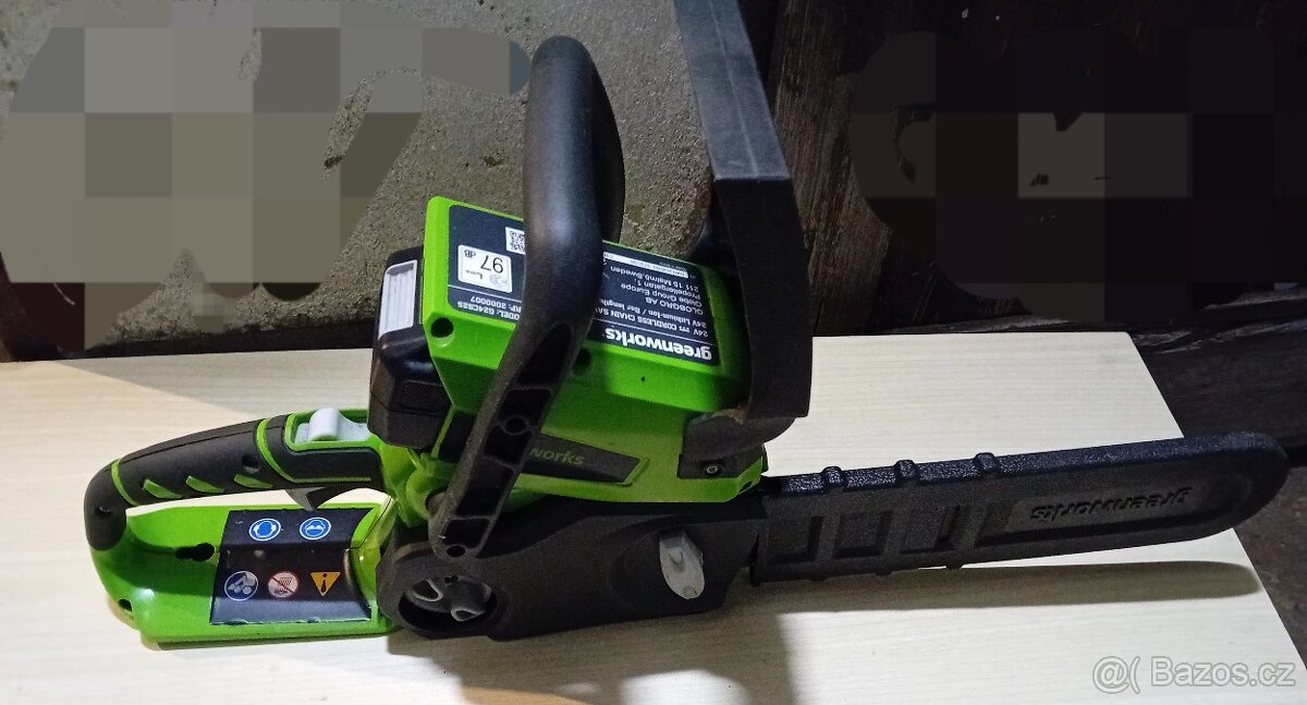 Aku řetězová pila Greenworks G24CS25 24V - 2
