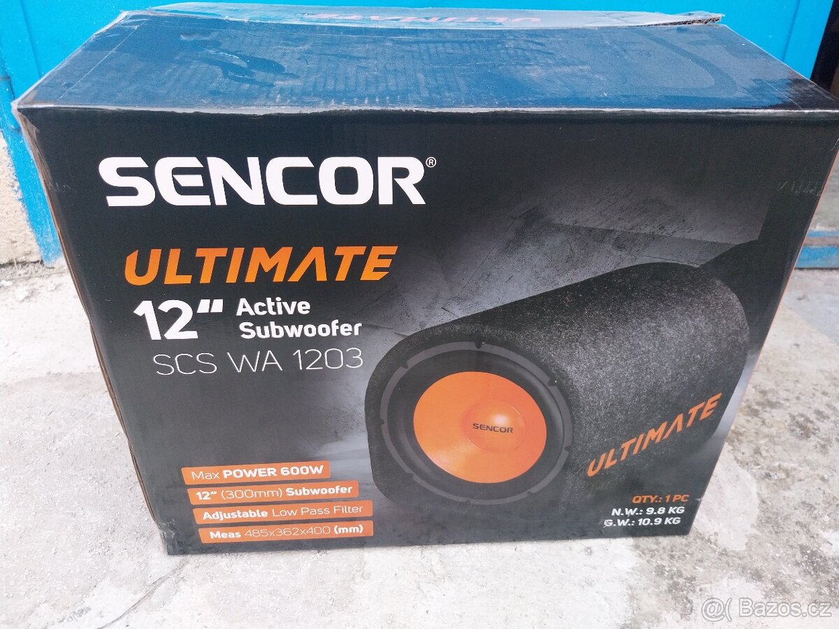 AKTIVNÍ SUBWOOFER SENCOR SCS WA 1203 600W - 2