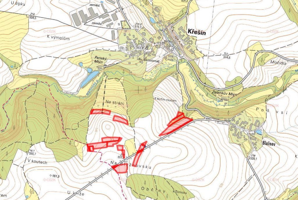 Zemědělská půda, prodej, Křešín, Pelhřimov - 2