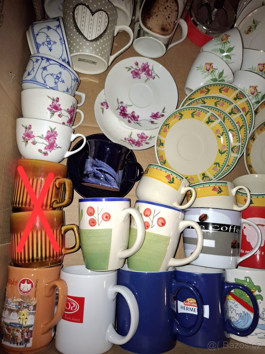 Hrnky, šálky, podšalky a talíře - 2