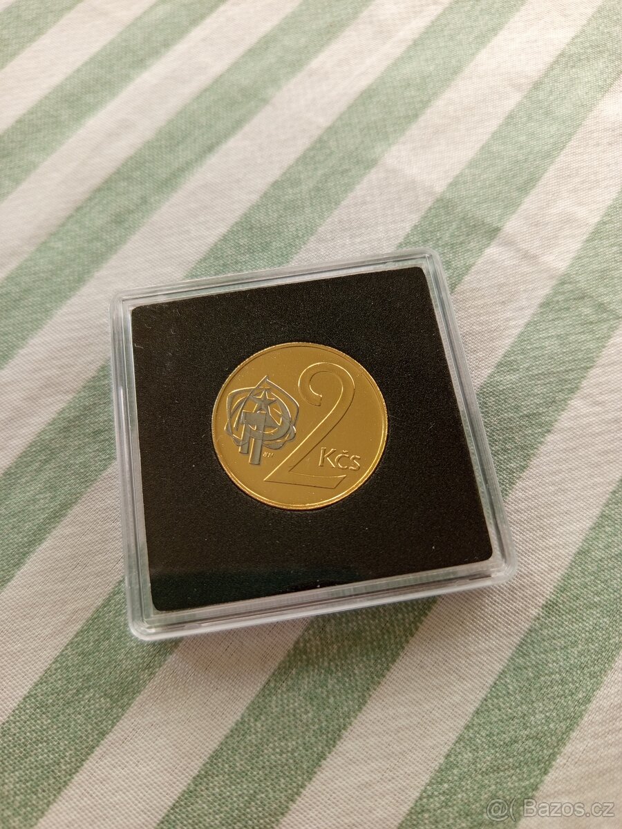 Mince 2 Kčs 1984 - Zlato - 2