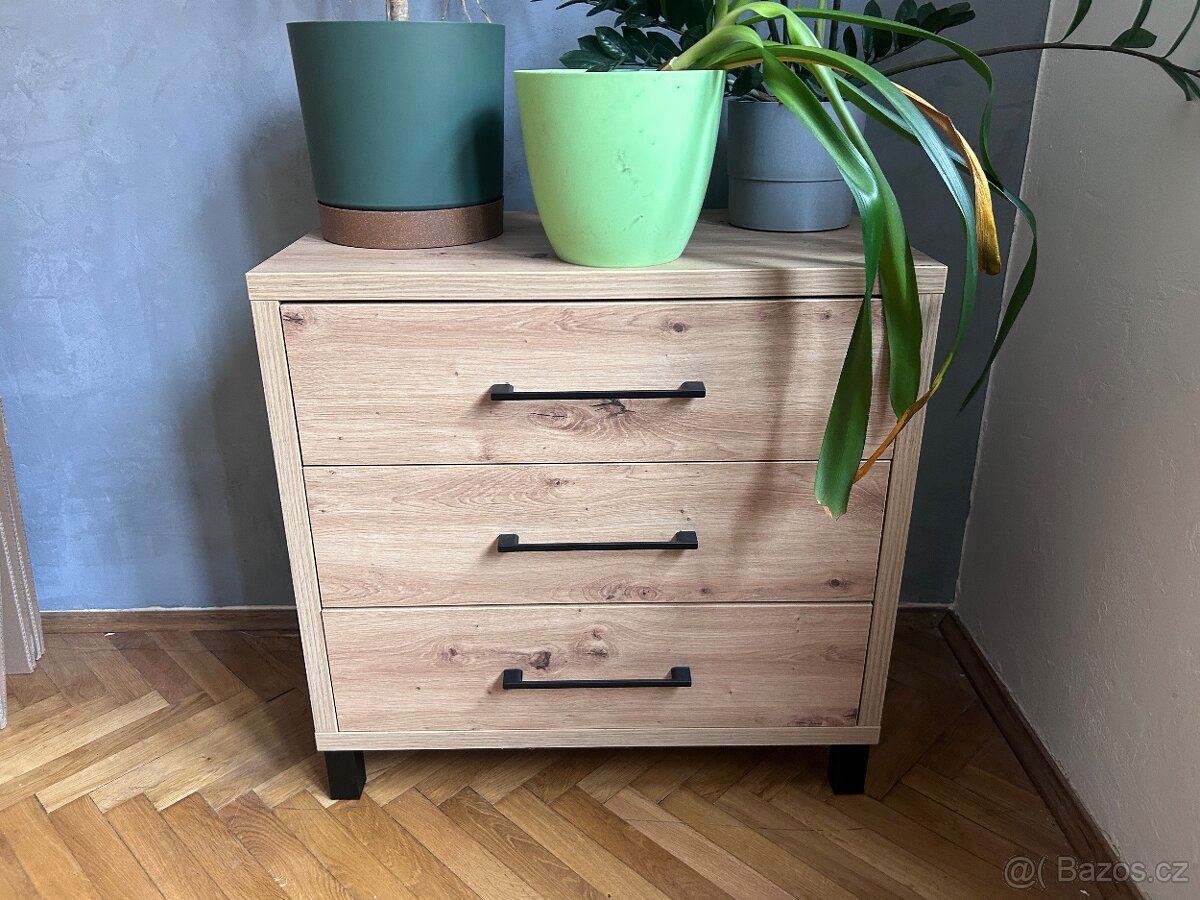 Mala komoda, dekor dub prirodni - 2