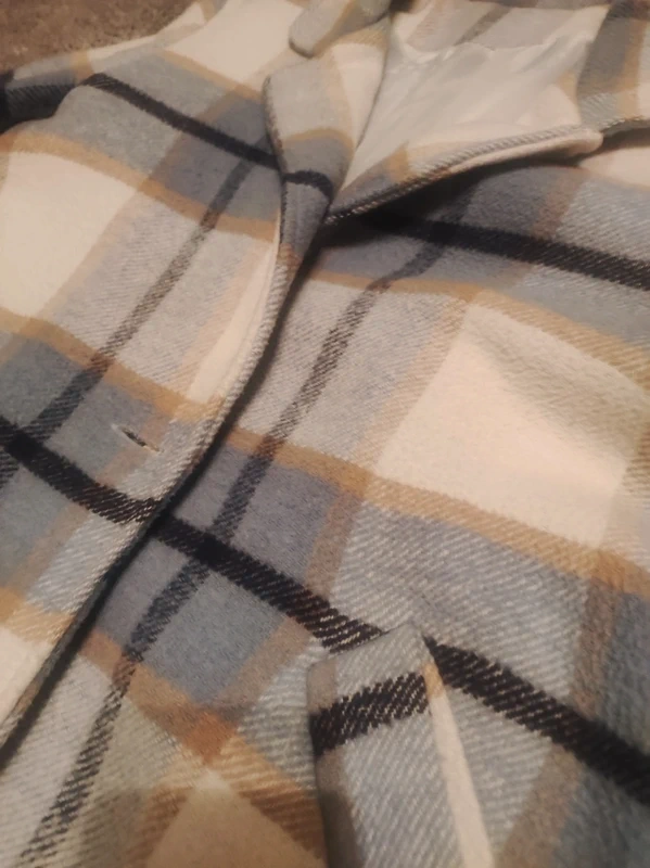 Dámský kabát károvaný - 2