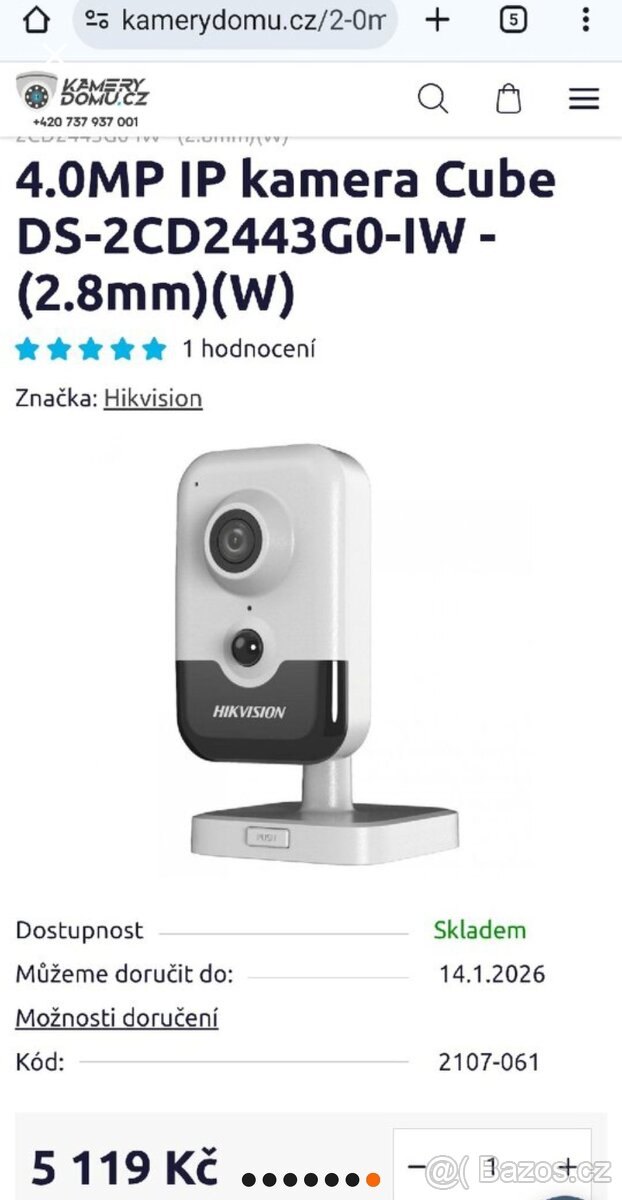 Vnitřních kamera Hikvision s wifi - 2