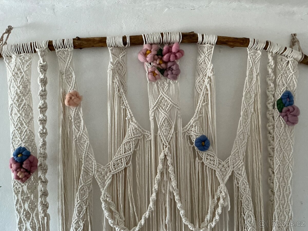 Macramé dekorace na zeď - 2