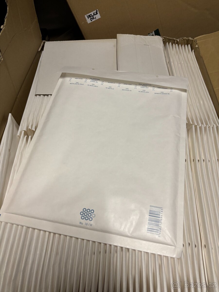 Prodám bublinkové obálky H18 bílé - 2