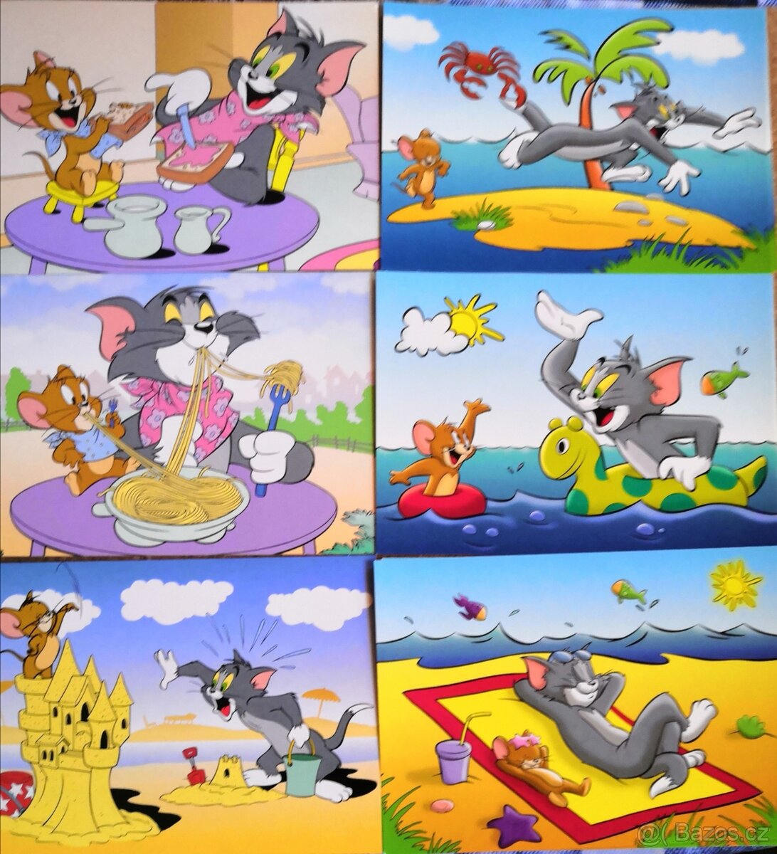 Prodám pohlednice TOM A JERRY - 2