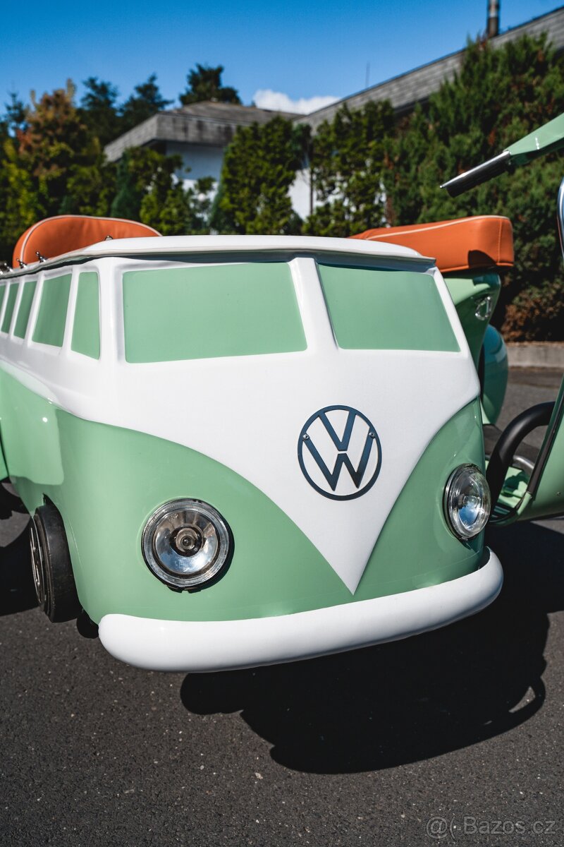 Veterán Piaggio Vespa Scooter VW sidecar (1973) - 2