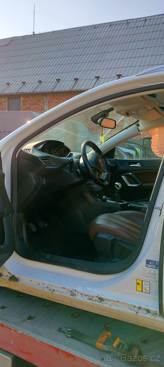 Peugeot 308 sw, 2014-,T9, 1.6Hdi, BHZ, bílá KWED - 2