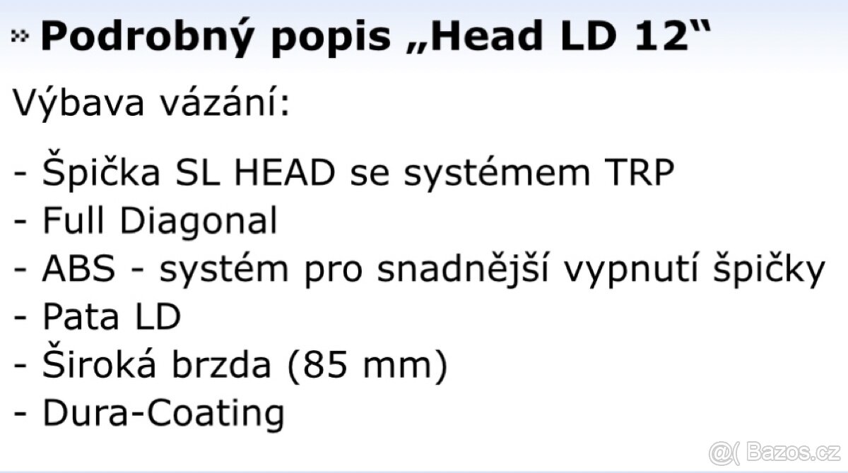 Vázáni na lyže Head LD12 - 2